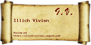 Illich Vivien névjegykártya