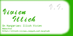 vivien illich business card